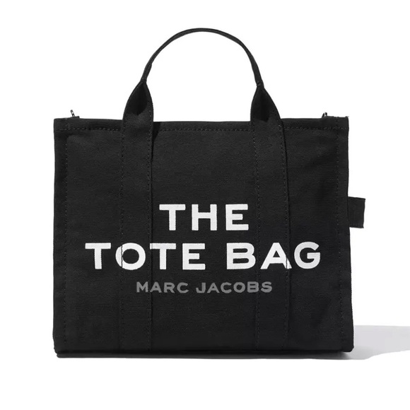 Marc Jacobs The Tote Bag Black Canvas - Picture 10 of 10